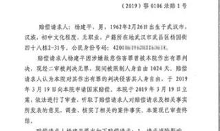 程兵获得国家赔偿了吗