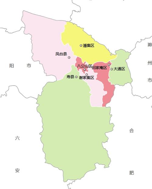 淮南市山南新区地图（淮南市山南新区属于什么区）