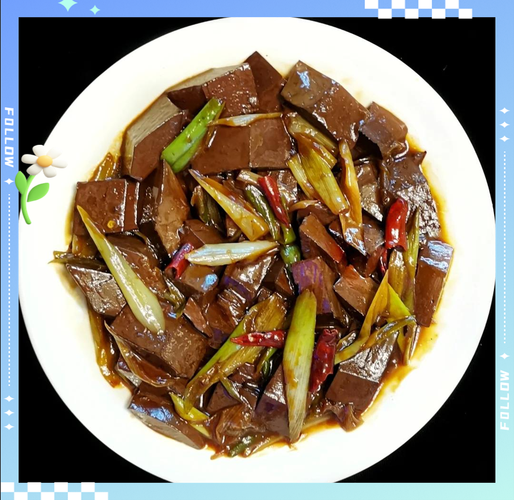 猪血的做法（干炒猪血的做法）