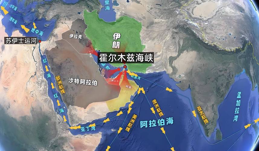 看图：霍尔木兹海峡船运量骤降