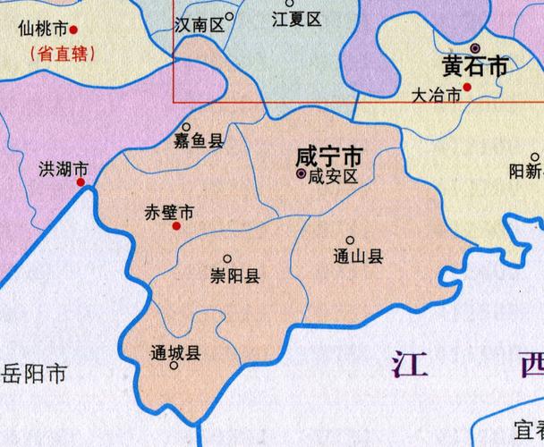 咸宁市地图(咸宁市地图全图最新版)