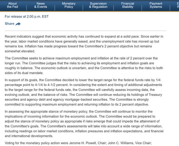 美国联邦公开市场委员会3月18日会议声明全文