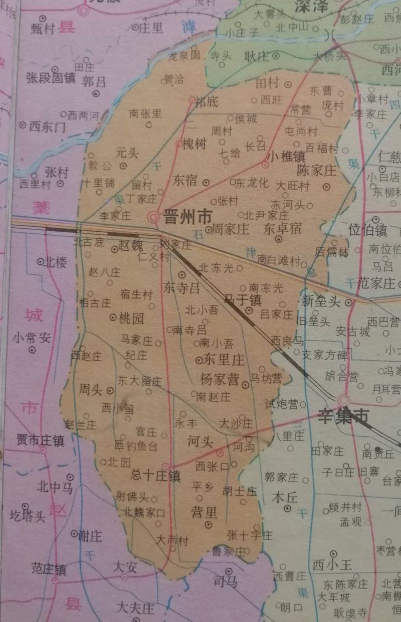 晋州地图（晋州地图高清卫星2019）