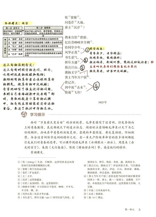 沁园春长沙阅读答案（沁园春长沙课外阅读答案）