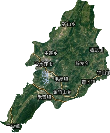 冷水江市地图(冷水江市属于哪个地区)