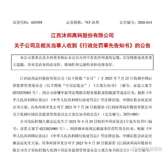 财务造假“罚单”落地，*ST沐邦董事长廖志远辞职，“95后	”关联方“走到台前”能否解公司困局？