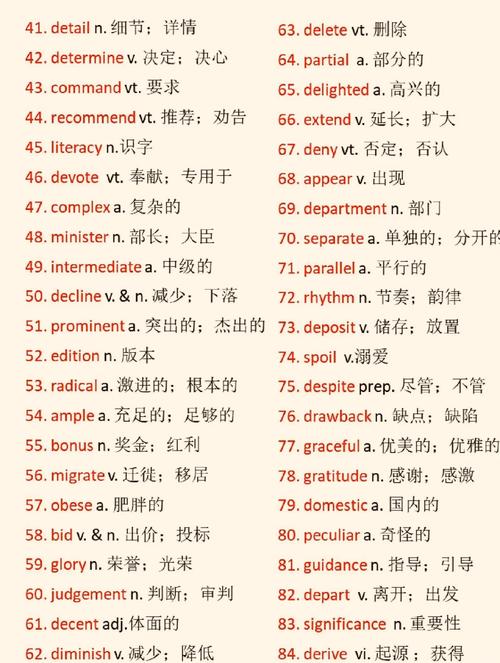 英语四级高频词汇（英语四级高频词汇word版）