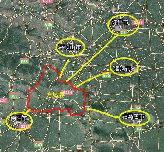 方城地图（方城地形图）